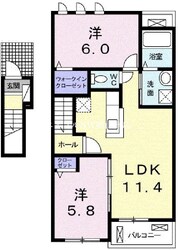 彦崎駅 徒歩9分 2階の物件間取画像